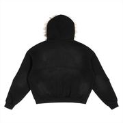 LUCANUS DETACHABLE FUR HOODIE