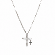 Castor & Pollux Necklace centered on pure white background