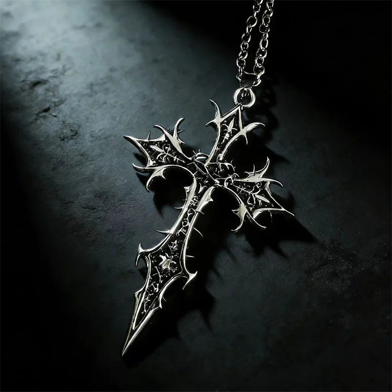 Mars Ultor Cross Necklace premium editorial mockup