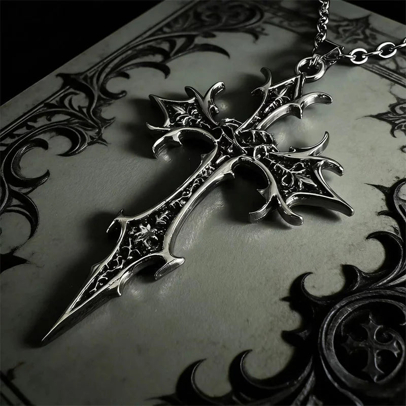 Mars Ultor Cross Necklace premium editorial mockup