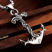 Neptune’s Anchor Necklace premium editorial mockup